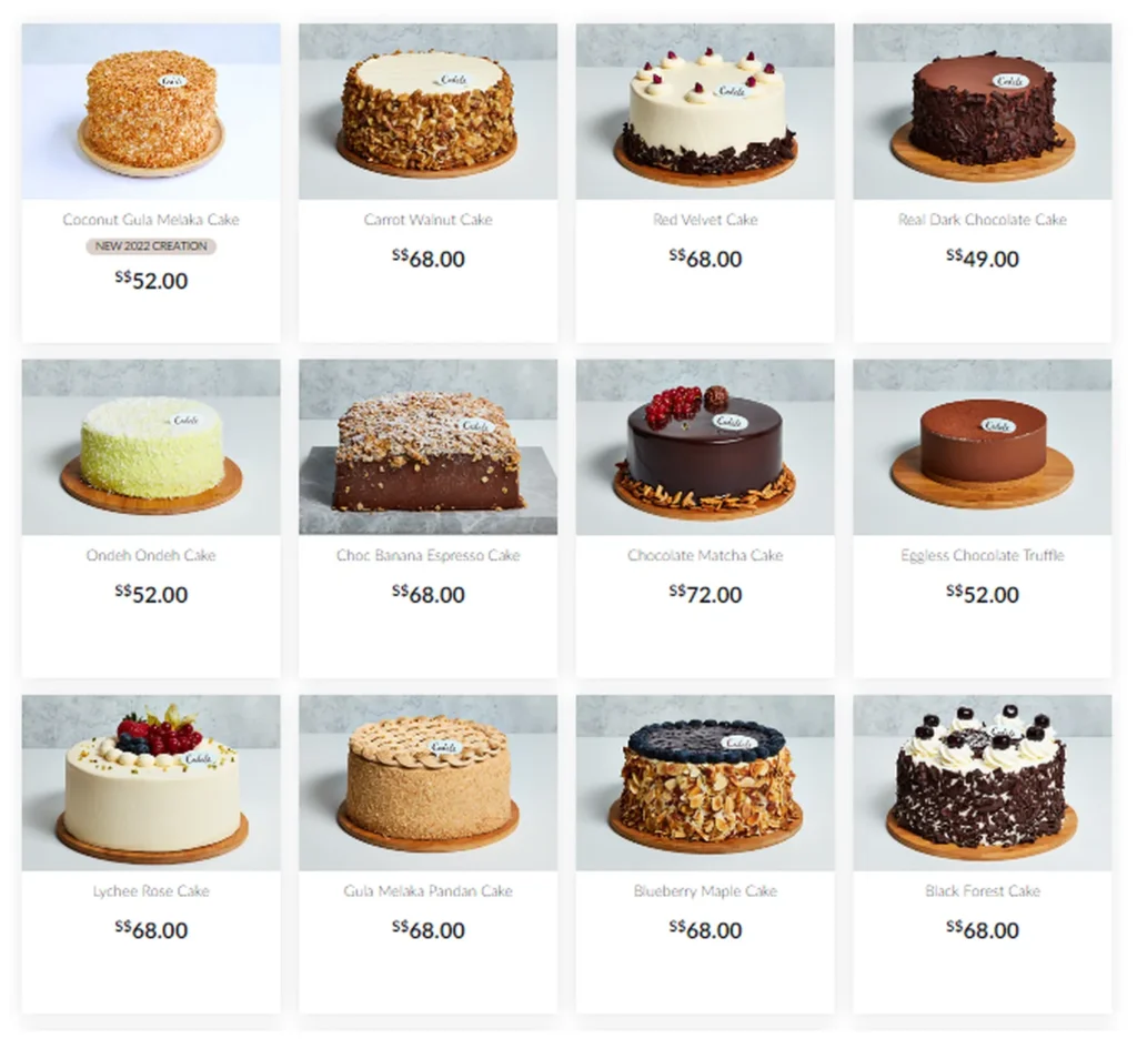 cedele menu singapore whole cakes signature cakes 1