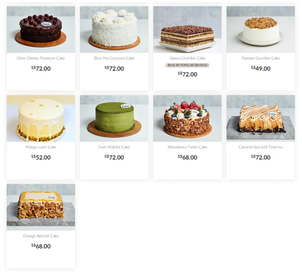 cedele menu singapore whole cakes signature cakes 2