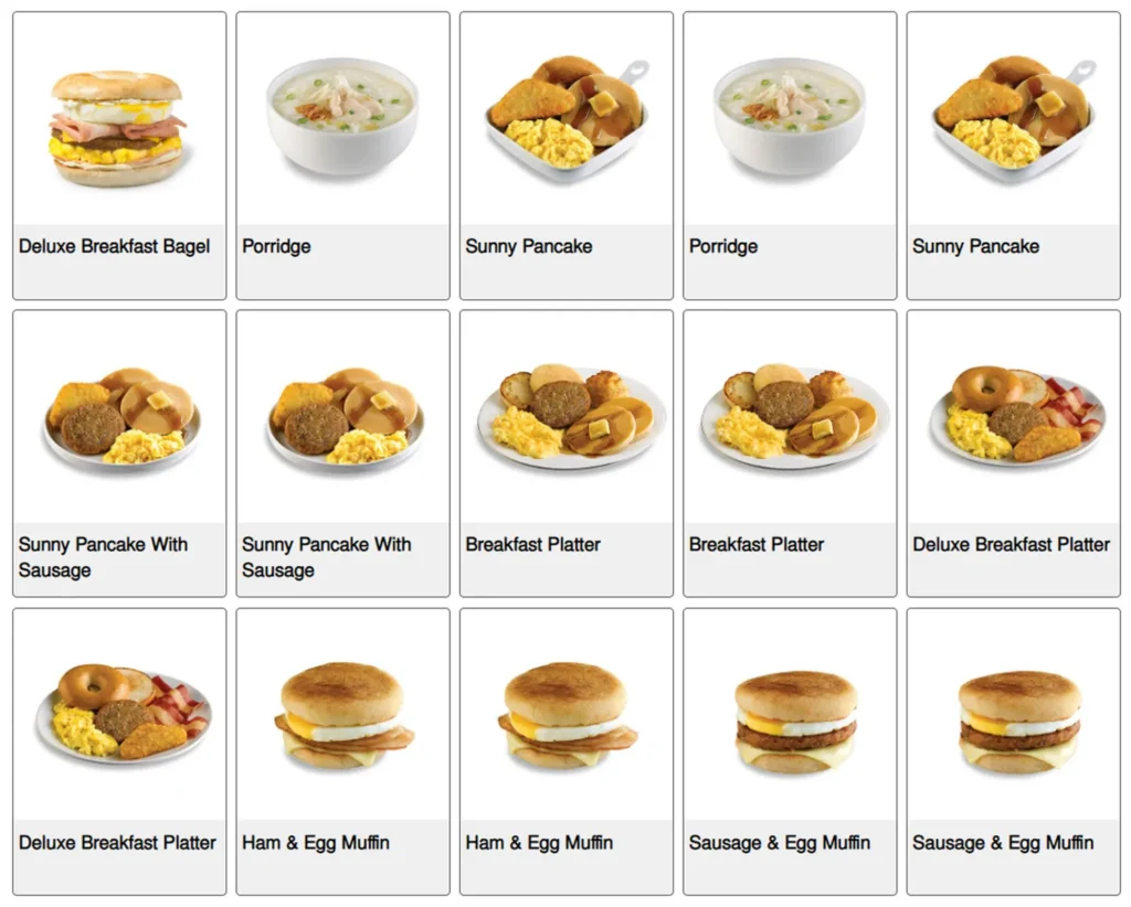 texas chicken menu singapore breakfast ala carte 1