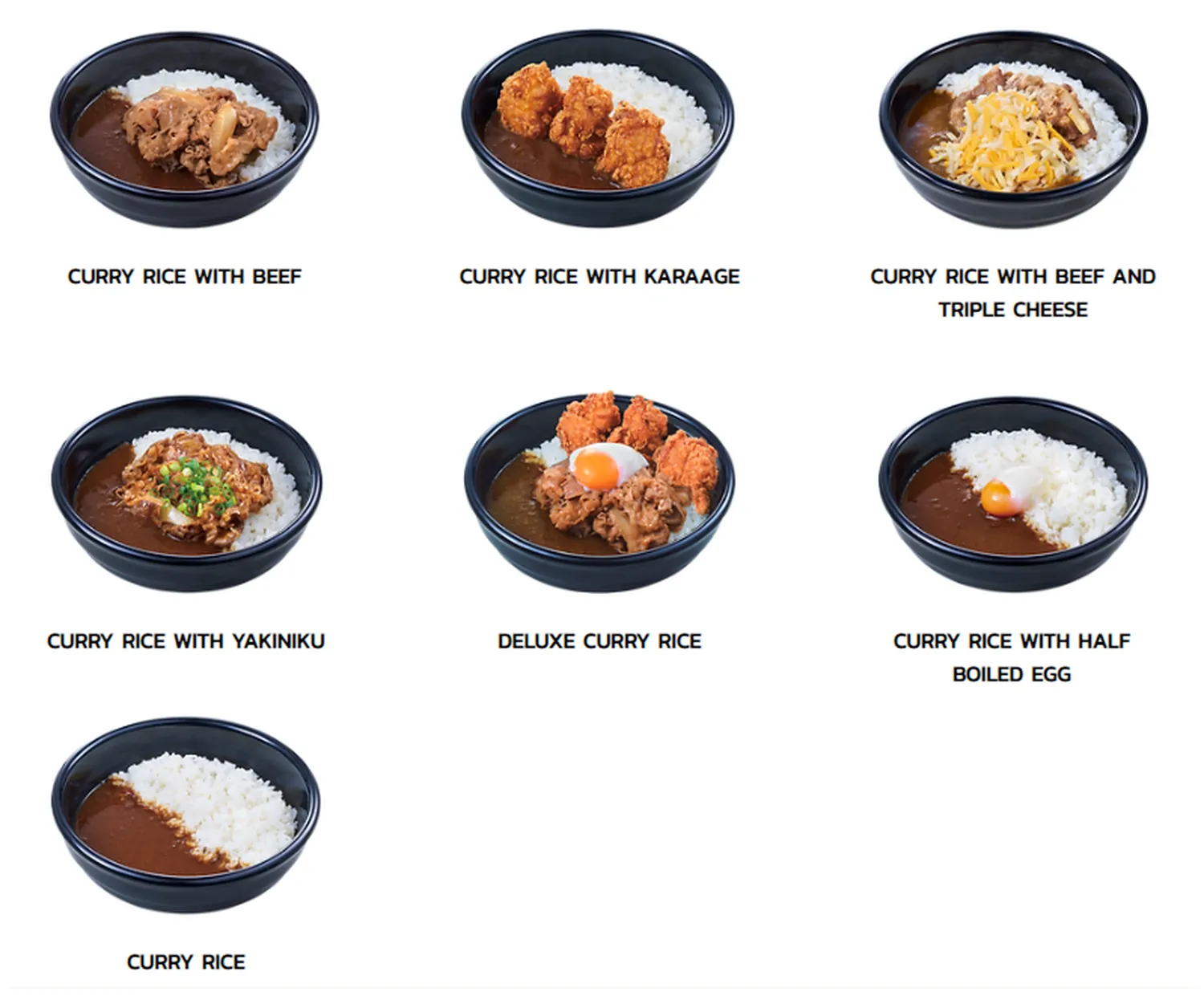 sukiya menu singapore japanese curry