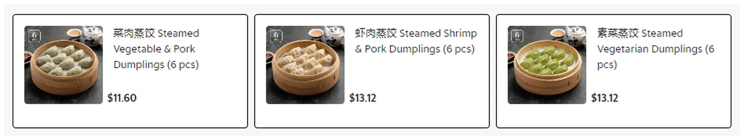 din tai fung menu singapore steamed dumplings
