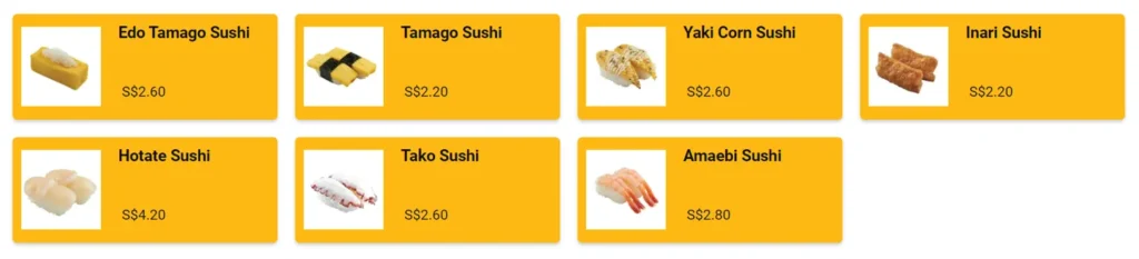 genki sushi menu singapore nigiri sushi 2
