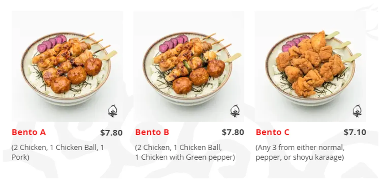 tori q menu singapore bento set