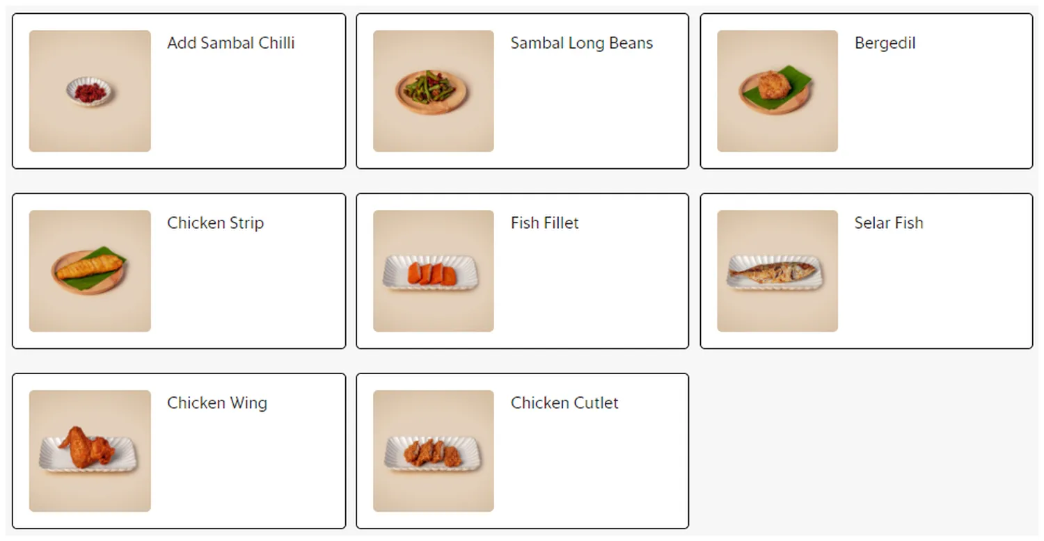 crave nasi lemak menu singapore sides