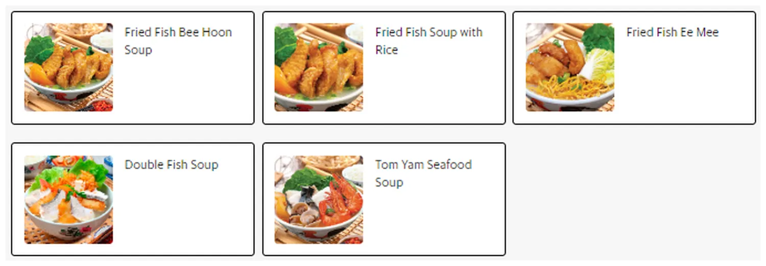 encik tan menu singapore fish soup menu