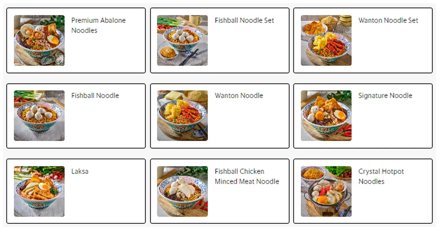 encik tan menu singapore fishball noodle stall