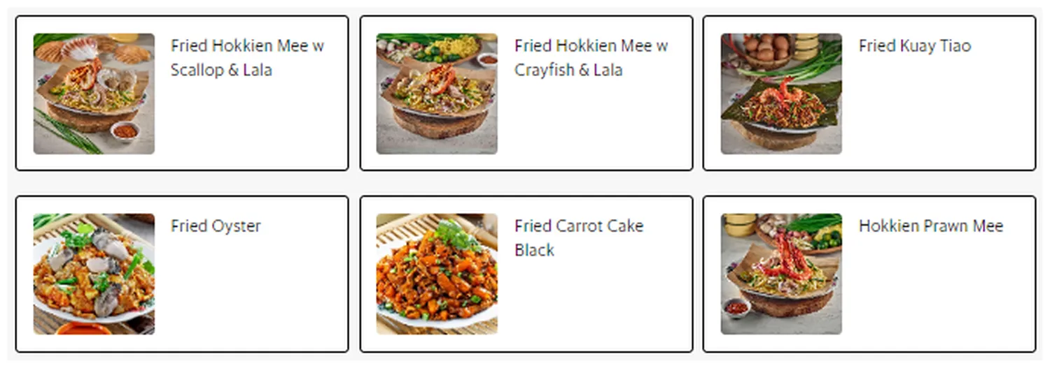 encik tan menu singapore wok delight