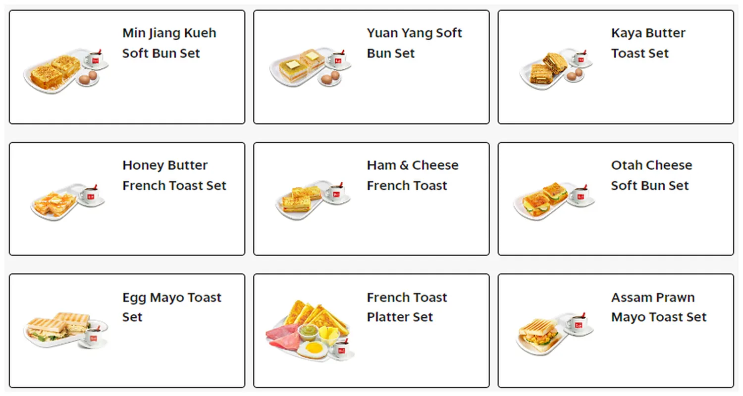 fun toast menu singapore fun toast set
