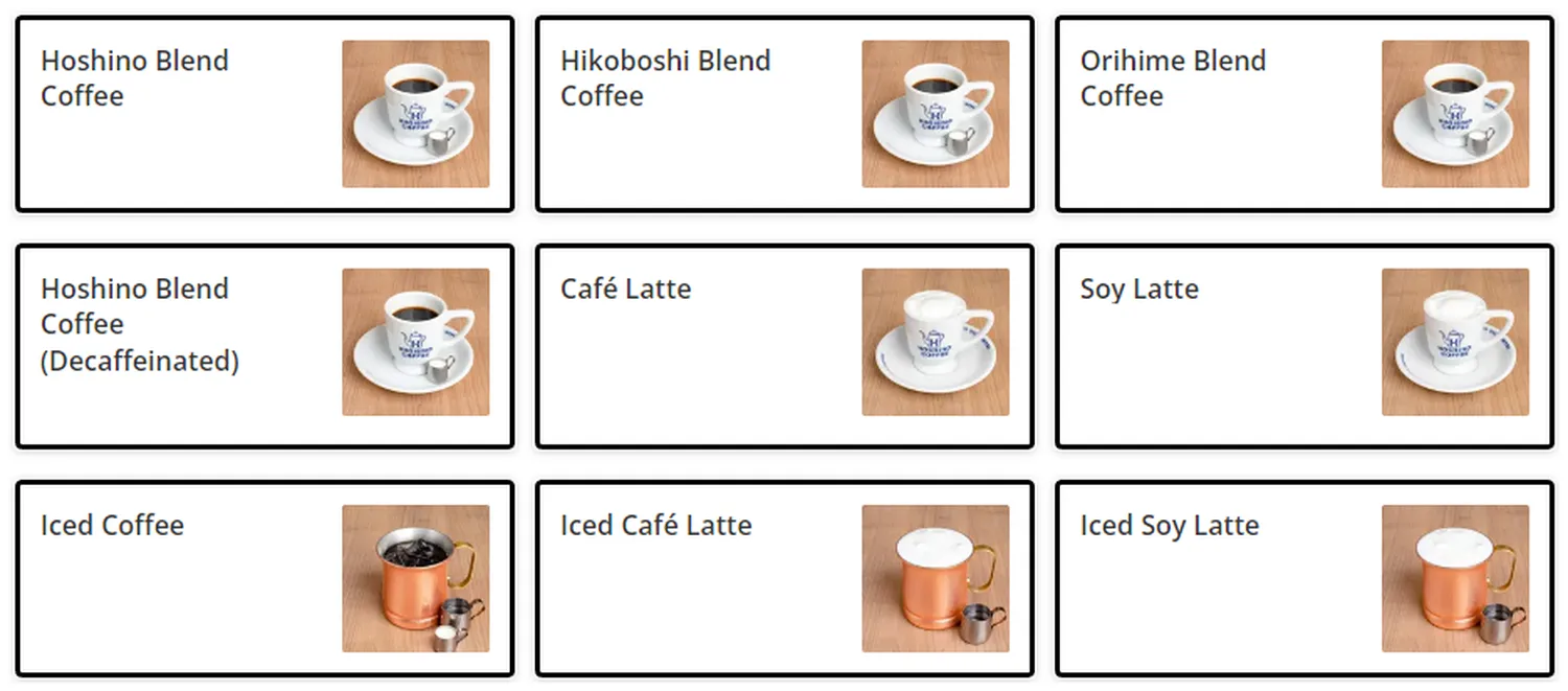 hoshino coffee menu singapore coffe