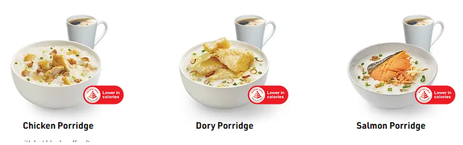 long john silvers menu singapore breakfast porridge