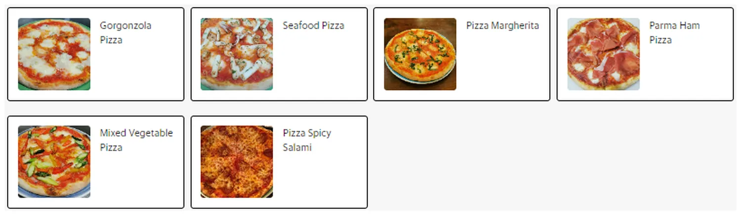 no menu singapore pizza