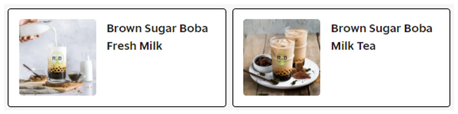 rb tea menu singapore signature brown sugar series