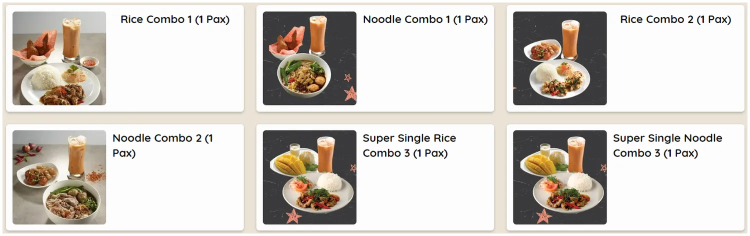 saap saap thai menu singapore individual set meal