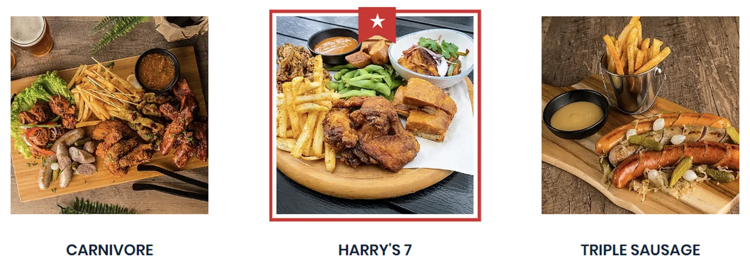 harrys menu singapore platters