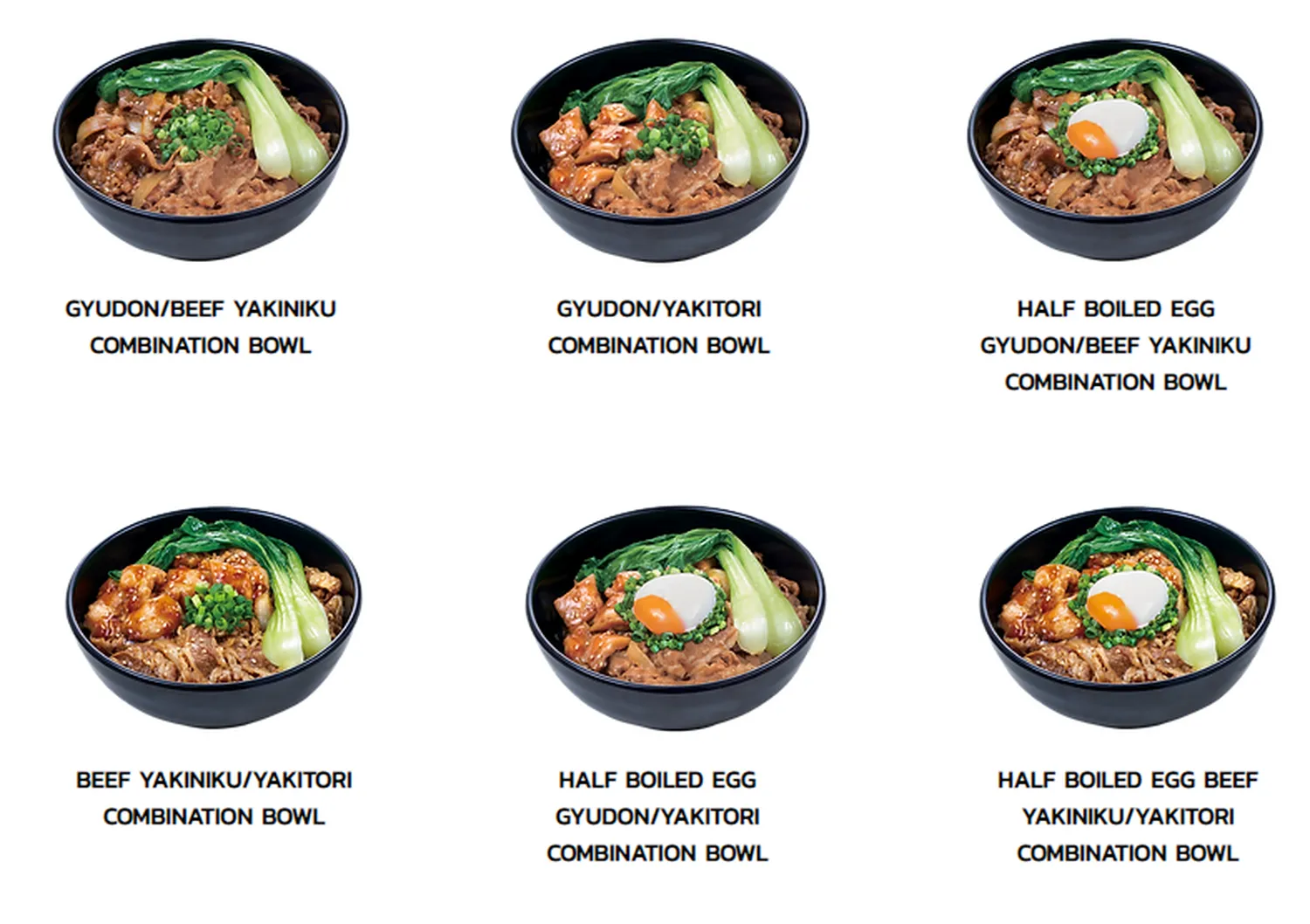 sukiya menu singapore combination bowl