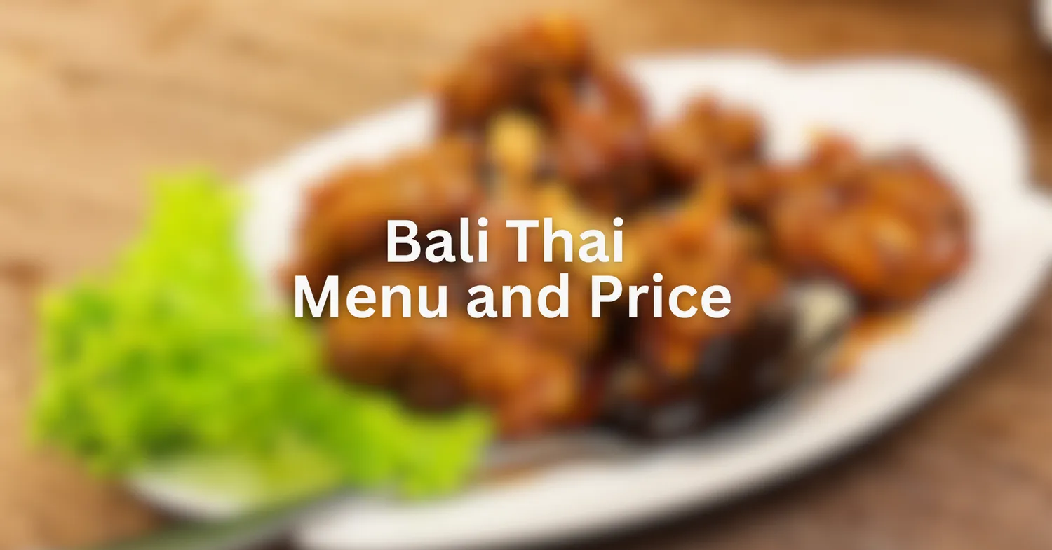 bali thai menu singapore