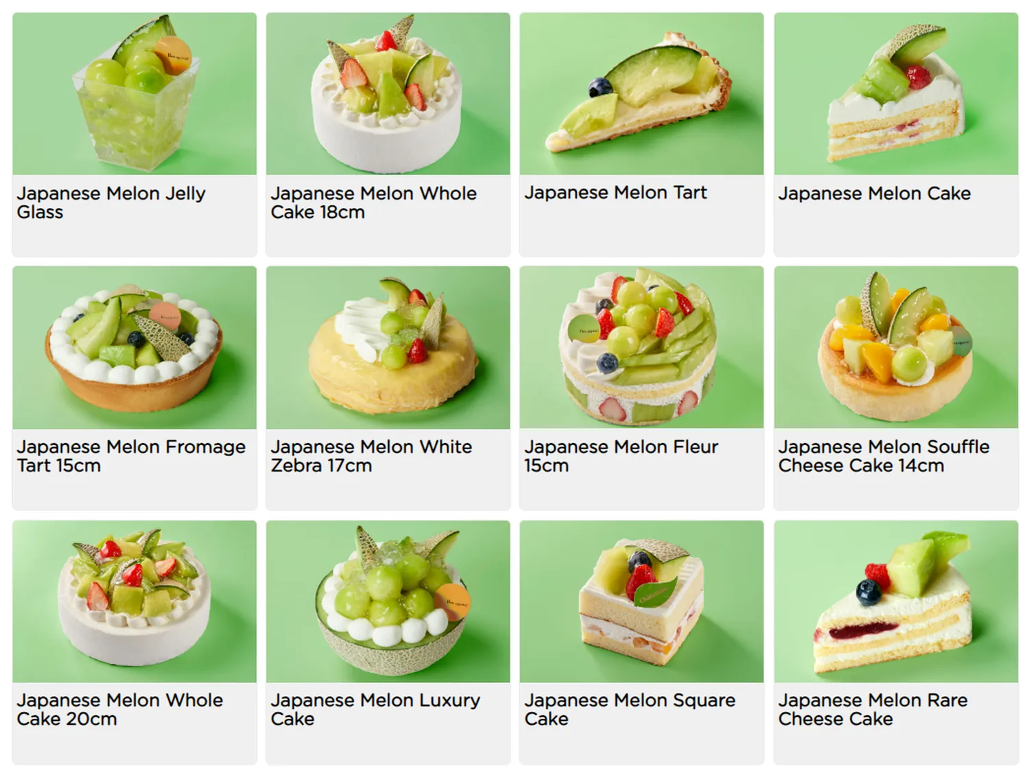 chateraise menu singapore 【Seasonal】Japanese Melon Fair 2023