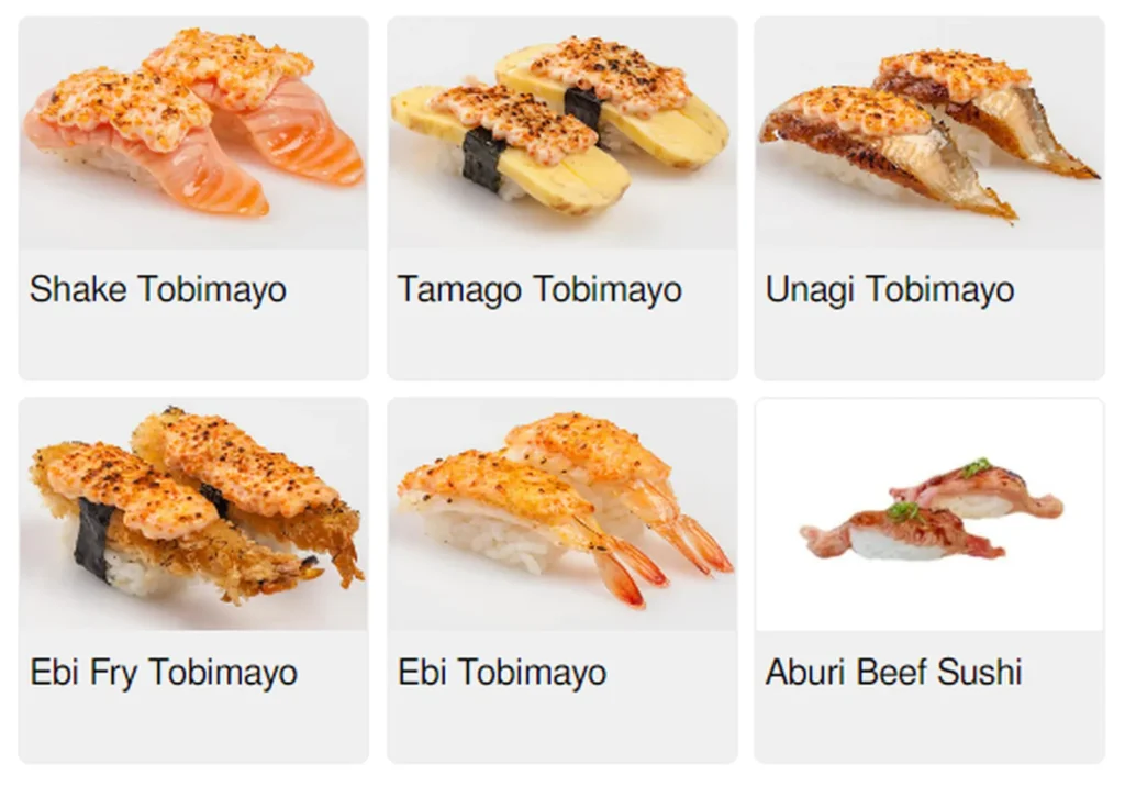 hei sushi menu singapore aburi & tobimayo sushi 2