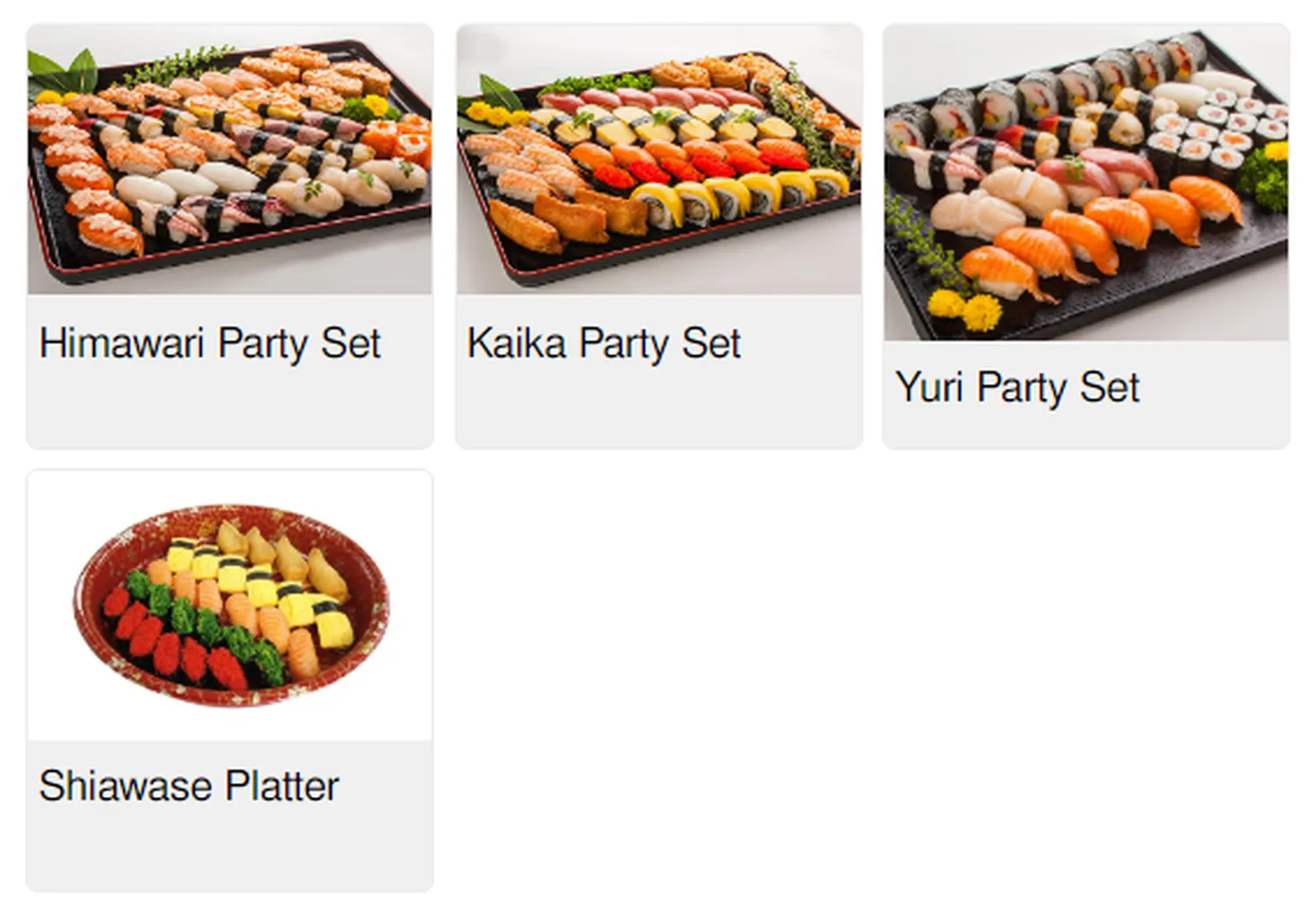hei sushi menu singapore party set 1