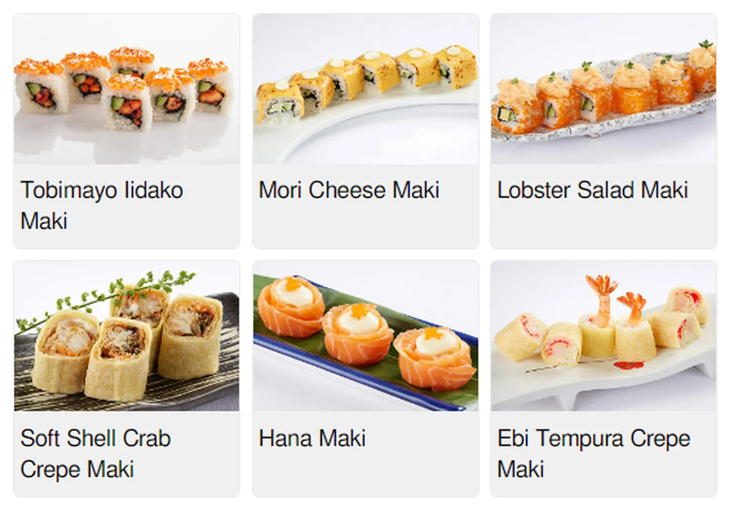 hei sushi menu singapore premium makimono 1