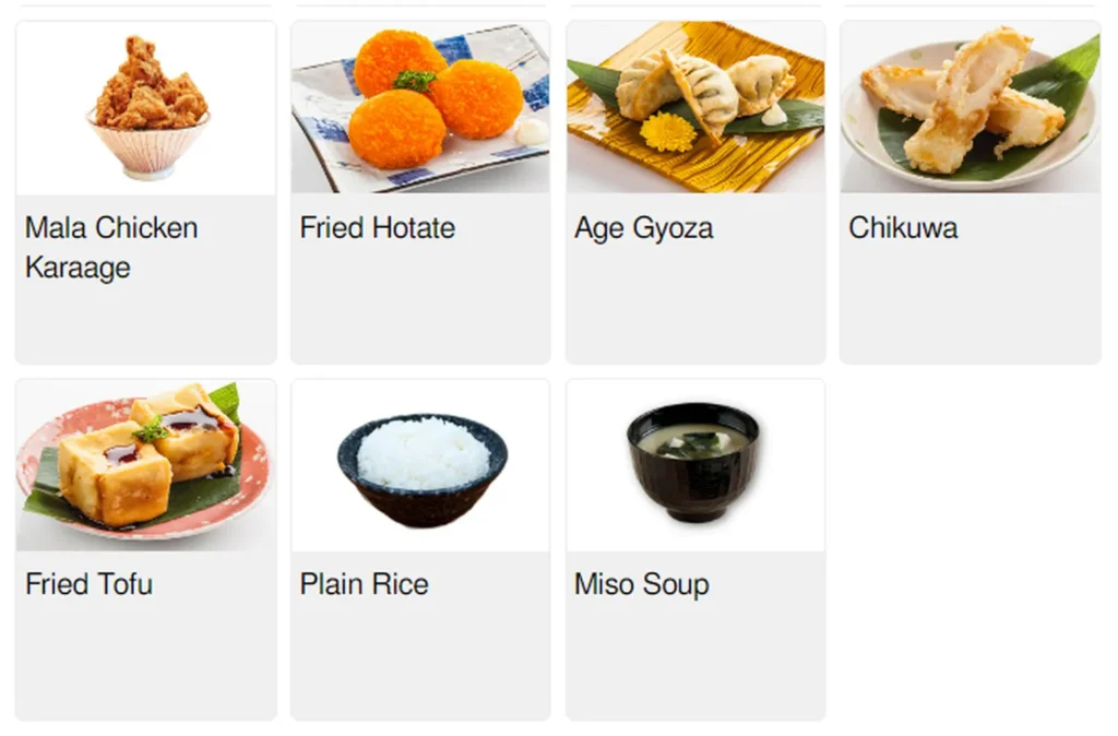 hei sushi menu singapore side order 2