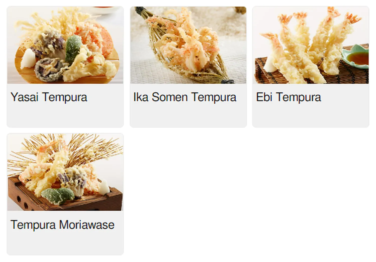 hei sushi menu singapore tempura 1