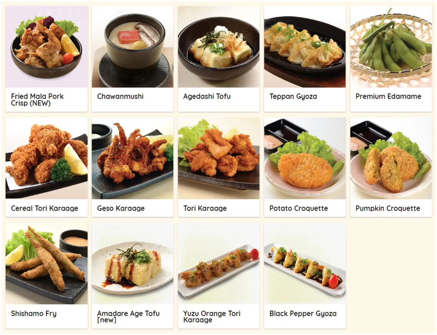 ichiban sushi menu singapore appetizer 1