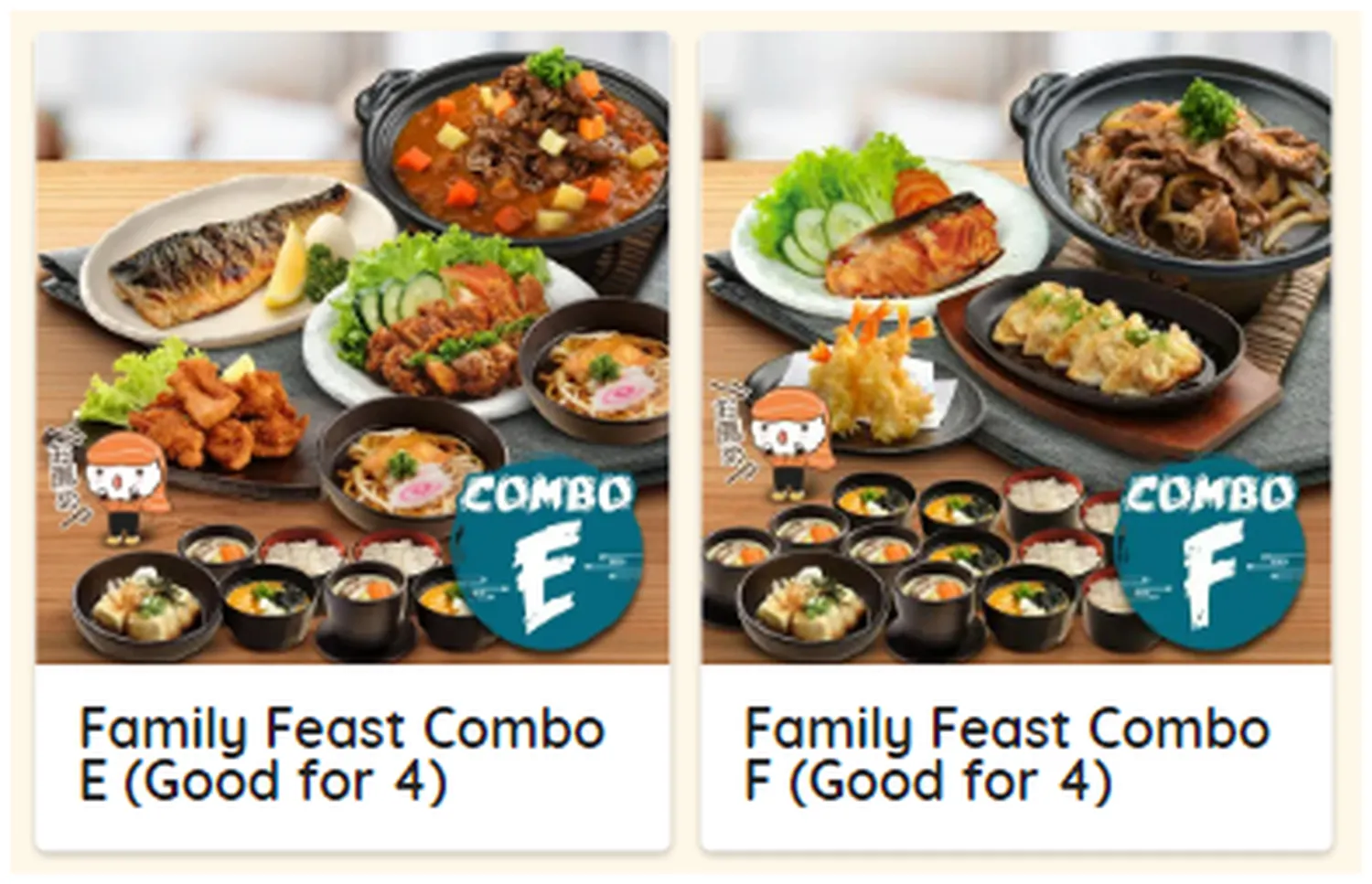 ichiban sushi menu singapore family feast for 4