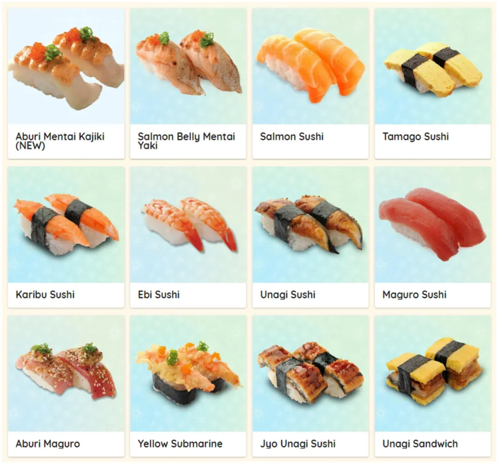 ichiban sushi menu singapore nigiri sushi 1