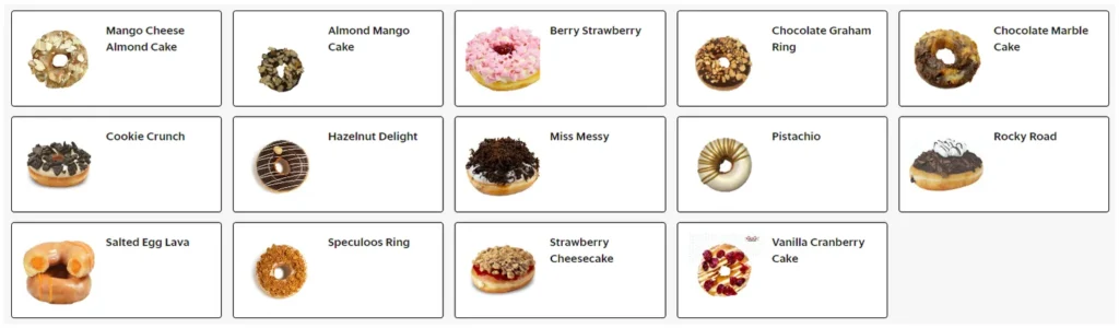 krispy kreme menu singapore assorted doughnuts ala carte 6 pce in a box 2