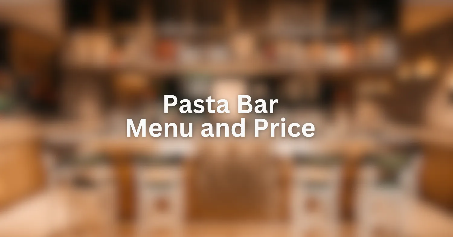 pasta bar menu singapore
