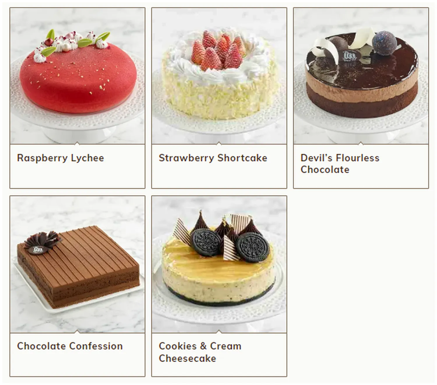 tcc menu singapore whole cakes