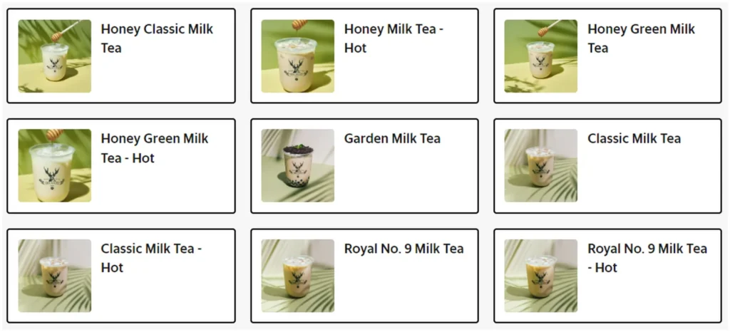the alley menu singapore premium milk tea series 1