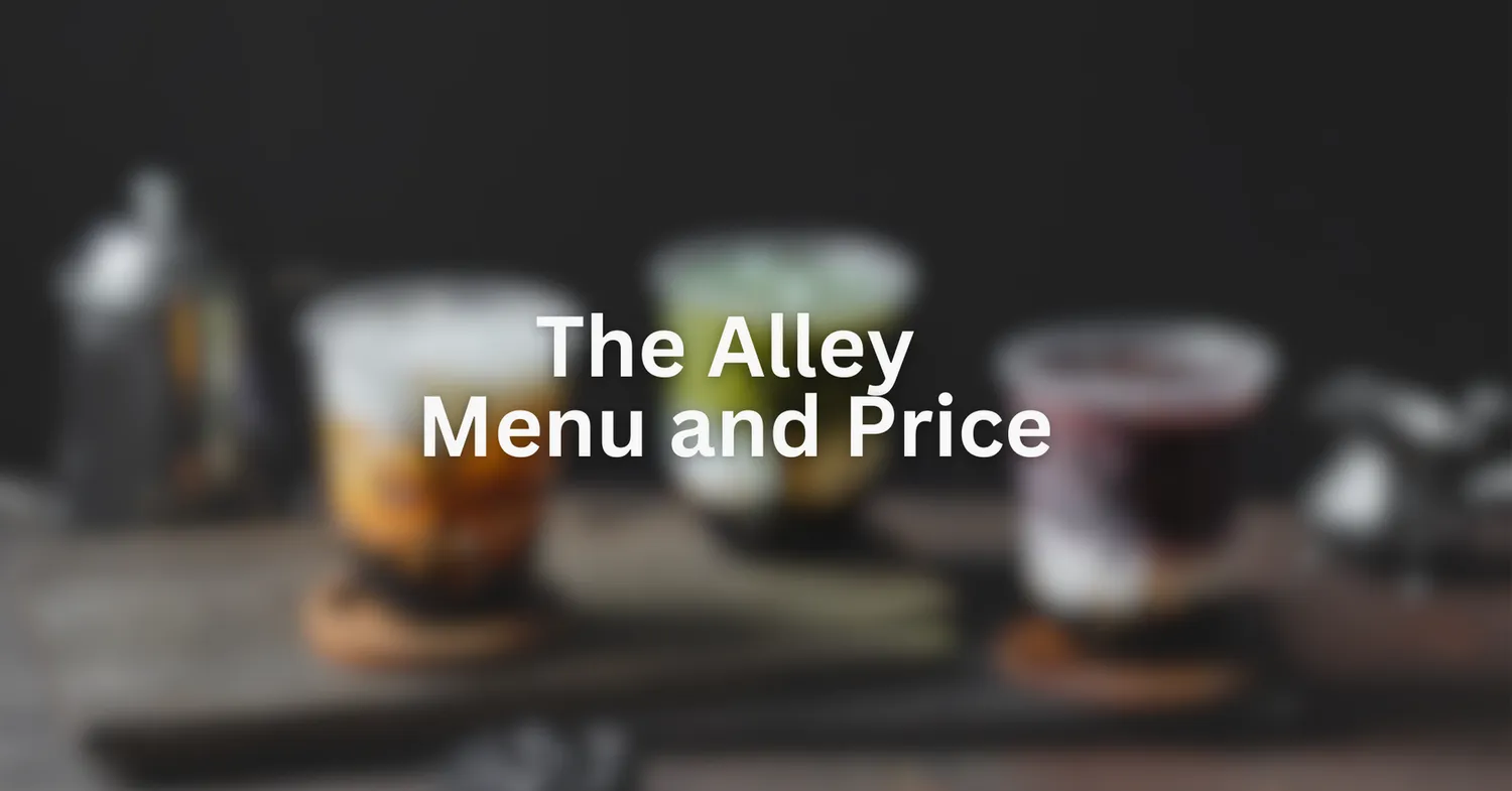 the alley menu singapore