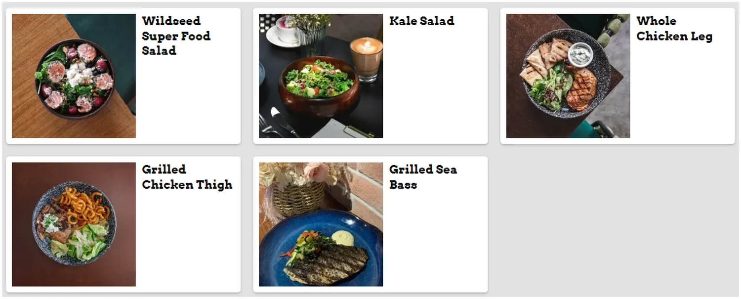 wildseed cafe menu singapore grills and salad