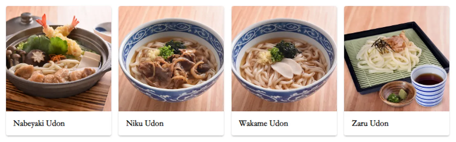 yayoi menu singapore Udon うどん