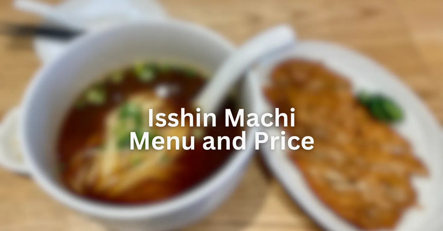 isshin machi menu singapore